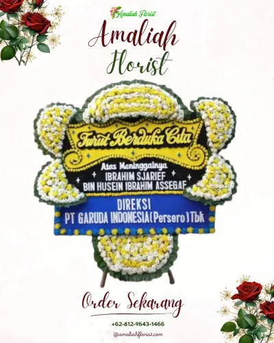 Papan Bunga Duka di Grogol Selatan
